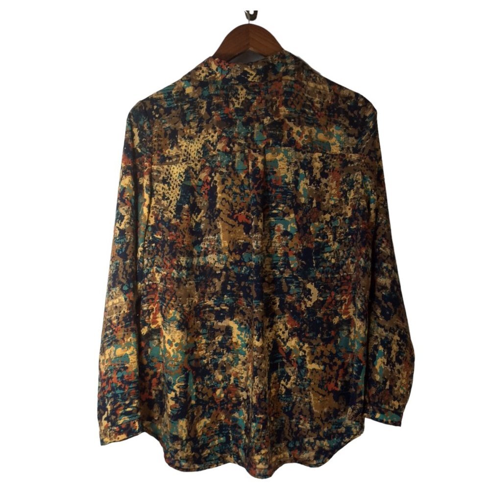 Christopher Banks Button Down Blouse with Long Sleeves Size S - Picture 2 of 8